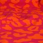 Preview: Dekostoff Canvas Leo Animalprint orange pink